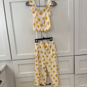 Haute Hippie Yellow Floral Kids matching set